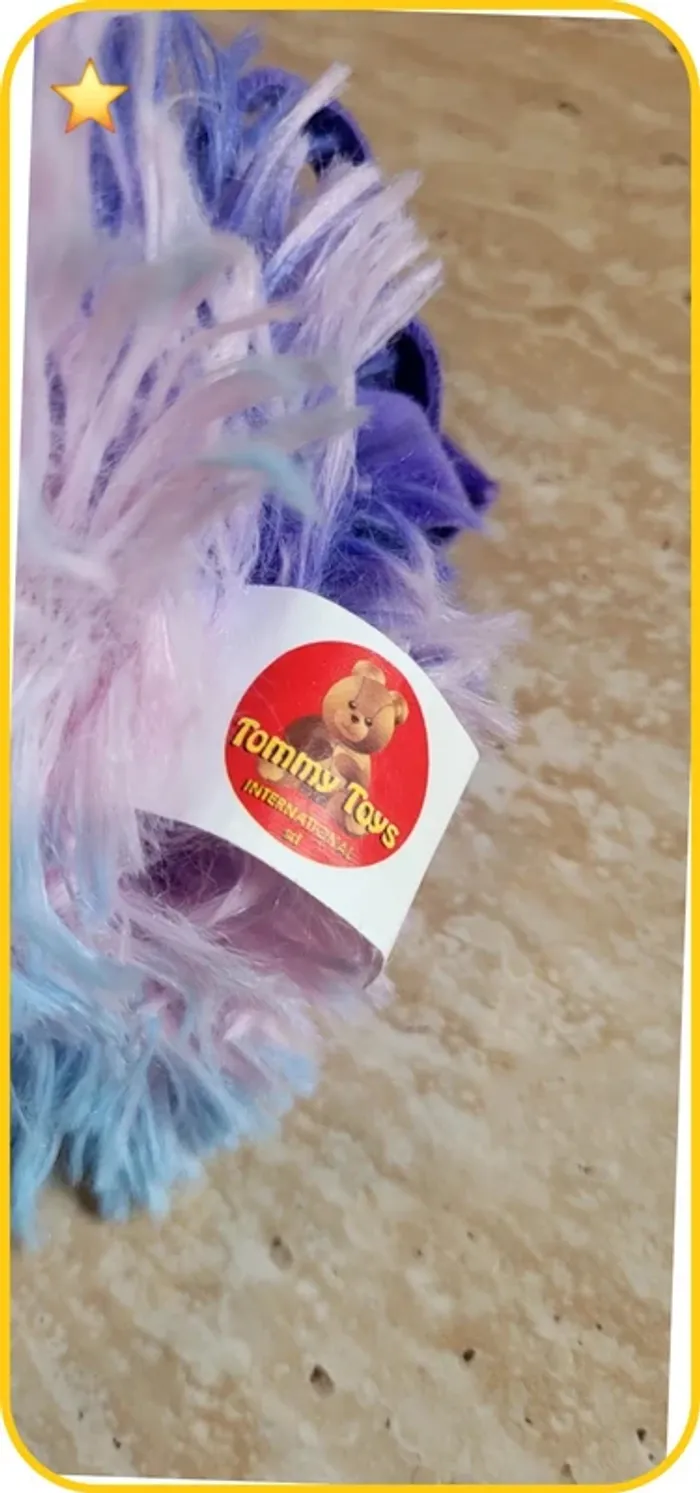 Peluche Lama multicolore douce et fluffy – Tommy Toys - Très bon état - photo numéro 6