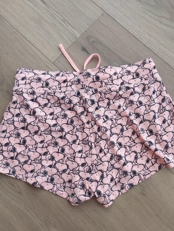 Short de pyjama rose Snoopy undiz S - photo numéro 2