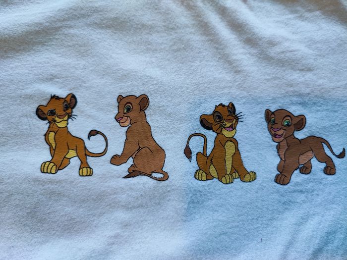 T'es shirt le roi lion blanc Xs - photo numéro 2