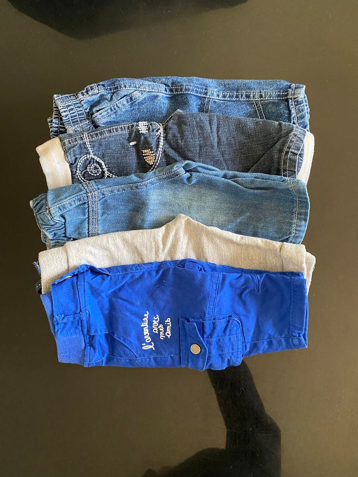5 pantalons + 1 salopette 3 mois