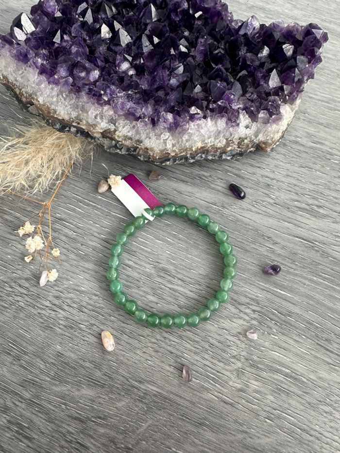 Bracelet en Aventurine véritable du Brésil - Pierre naturelle - photo numéro 2