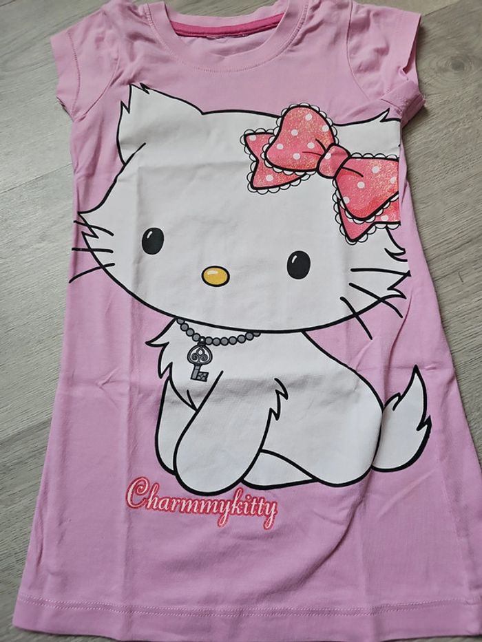 Robe de nuit manches courtes charmmykitty  4 ans - photo numéro 2