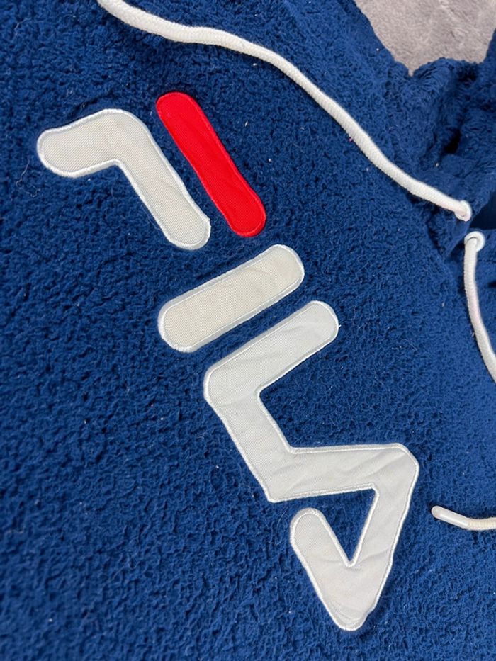 Sweat à Capuche Polaire FILA Bleu Marine Taille L – Logo Brodé - photo numéro 7