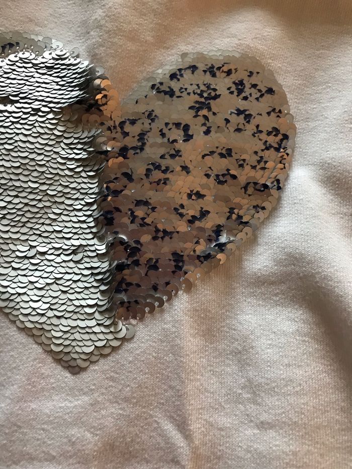 Pull à sequins  cœur - Z - 12 ans - photo numéro 3