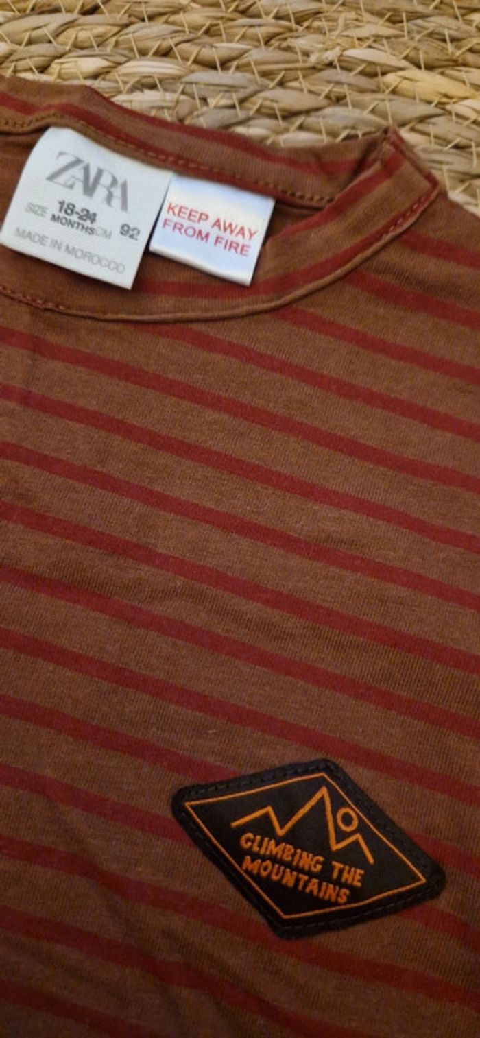 T-shirt garçon zara 18-24 mois - photo numéro 2