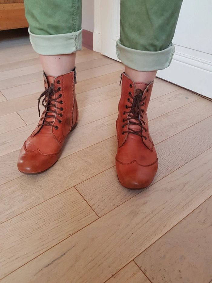 Bottines MEXX tout cuir 38 - photo numéro 2