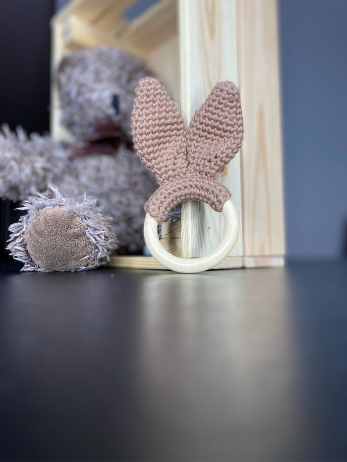 Hochet simple oreilles de lapin - photo numéro 2