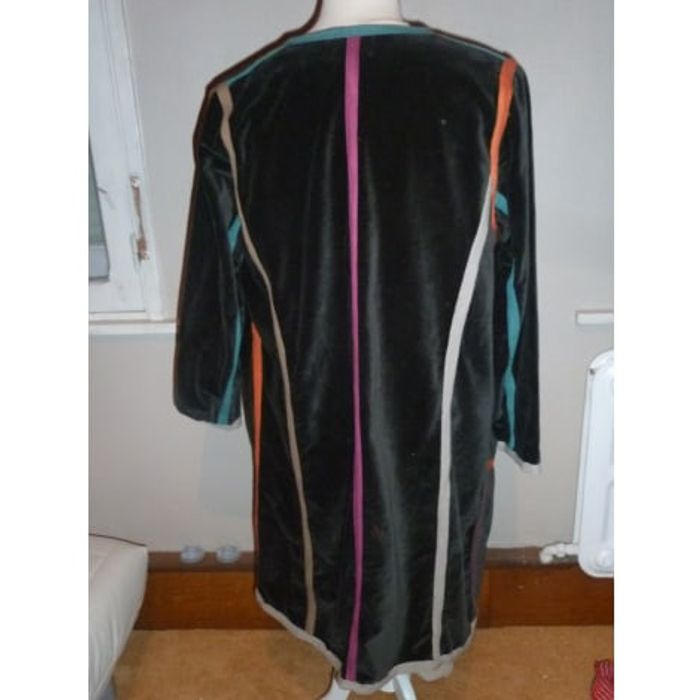 Veste velours noir Fiancee du mekong M - photo numéro 2