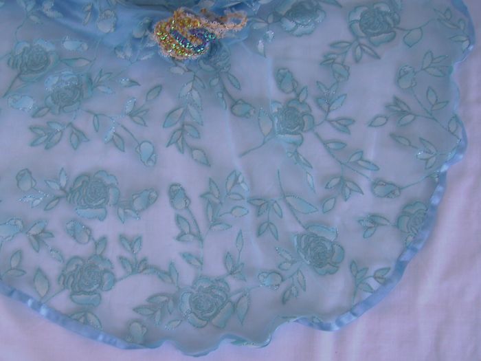 Robe de soirée bleu pour poupée Barbie - Créateur - photo numéro 10