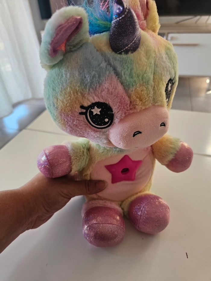 Peluche star belly licorne - photo numéro 4