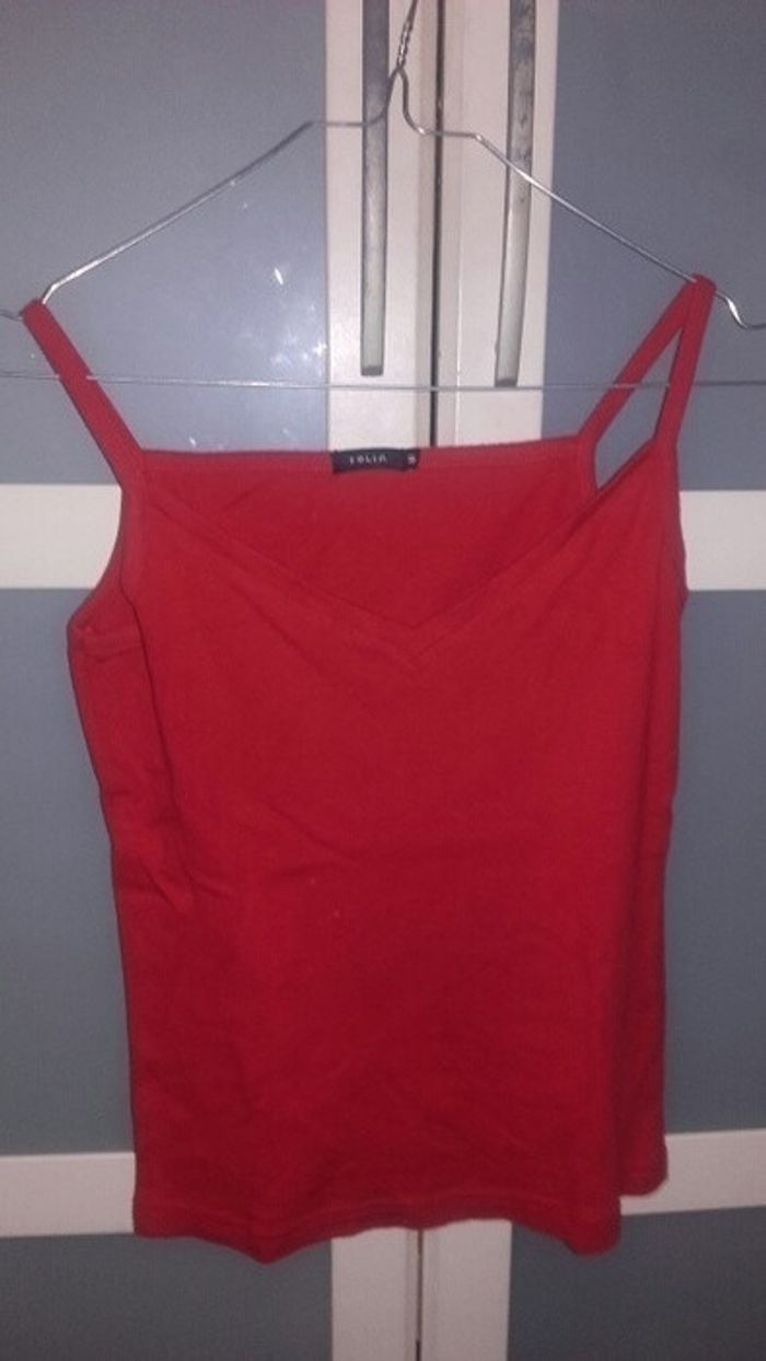 Débardeur rouge pétant
