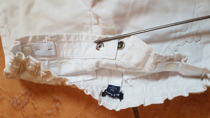 Short bébé fille 9 mois (69-72) blanc Kiabi - photo numéro 4