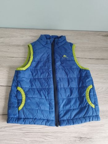 Doudoune sans manche garçon 24 mois