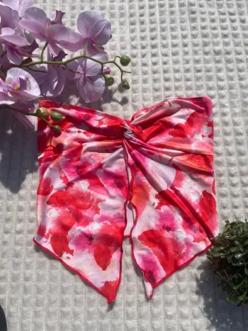 Top décontracté SHEIN en mousseline de soie, taille XS, imprimé floral