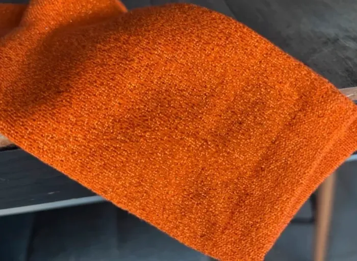 Paire Chaussettes oranges pailletés taille 38/42 - photo numéro 2
