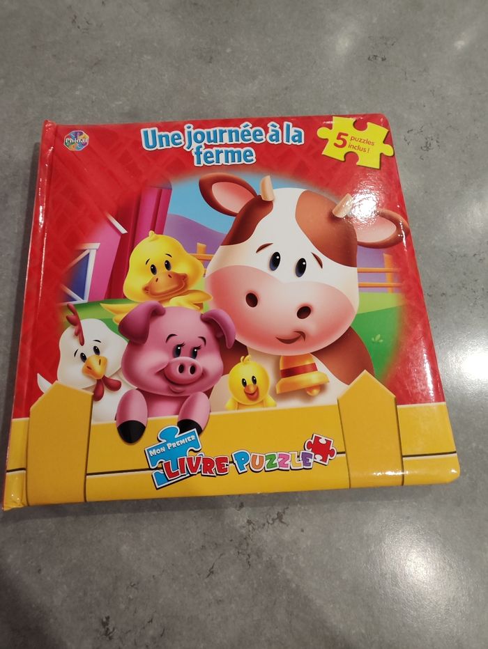 Livre puzzle enfant – Phidal – 5 puzzles inclus