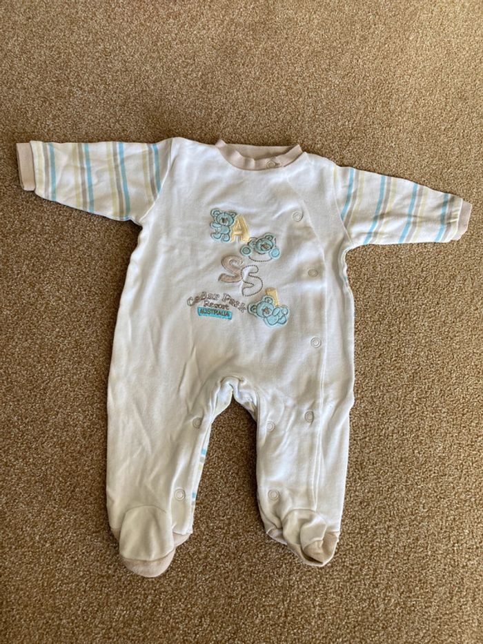 Lot de 2 Grenouillères bébé garçon 1 mois - photo numéro 2