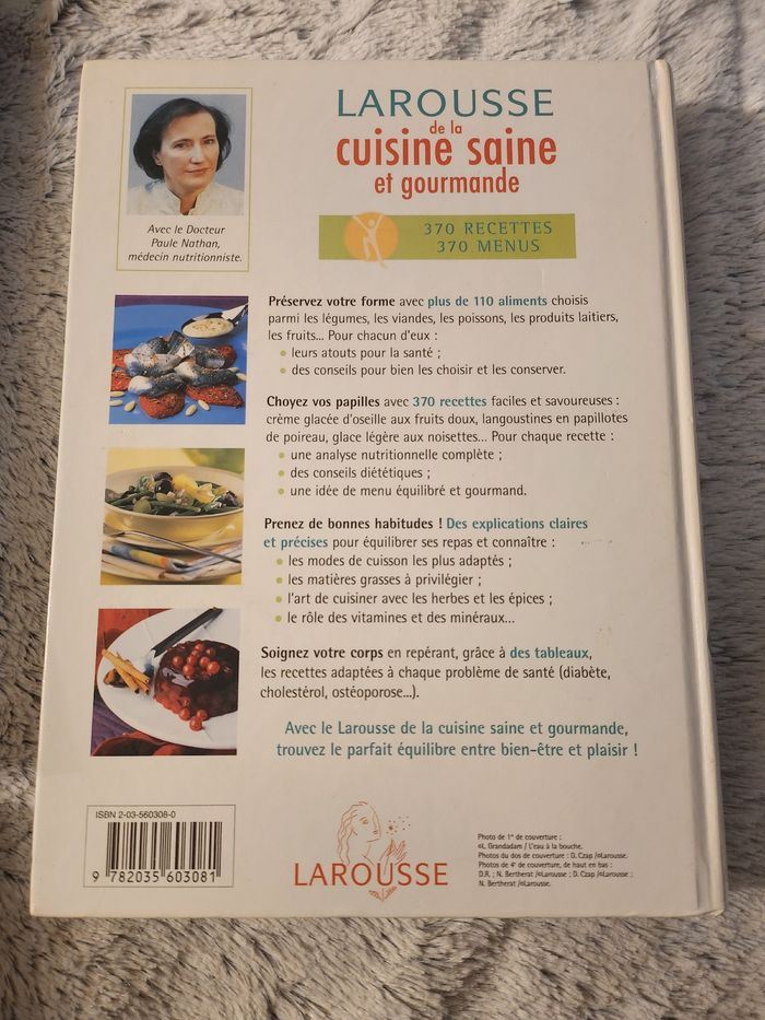 Livre larousse de la cuisine saine et gourmande - photo numéro 2