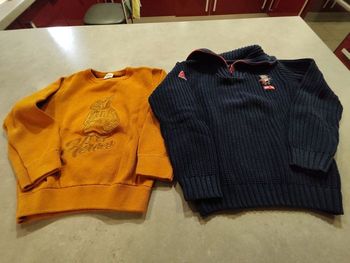 Lot de 2 pulls chauds enfant garçon – Taille 8 ans (128 cm)