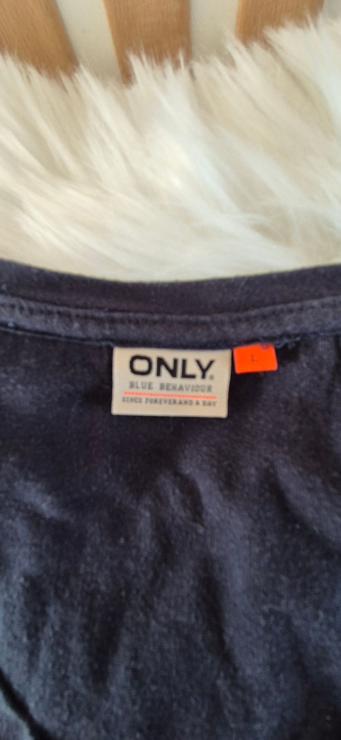 T-shirt only bleu marine - photo numéro 3