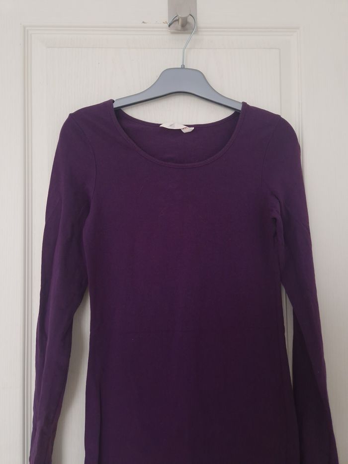 Tunique manches longues violet fille H&M 12 ans - photo numéro 2