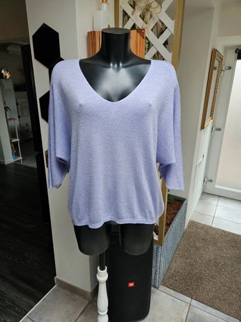 Made in Italy pull mauve paillettes TU