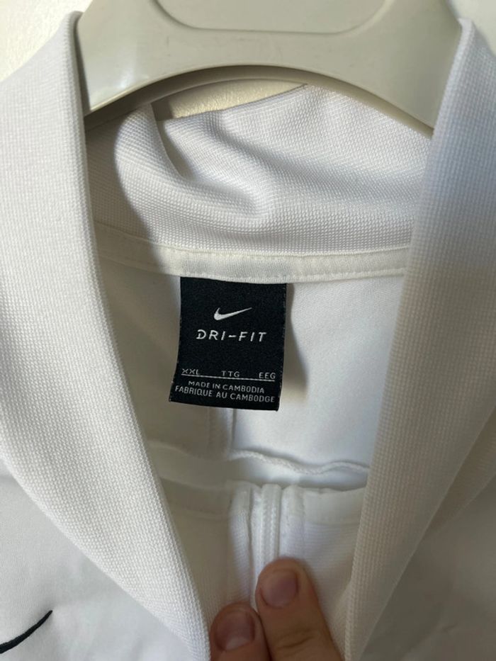 Haut survêtement blanc et noir - photo numéro 3