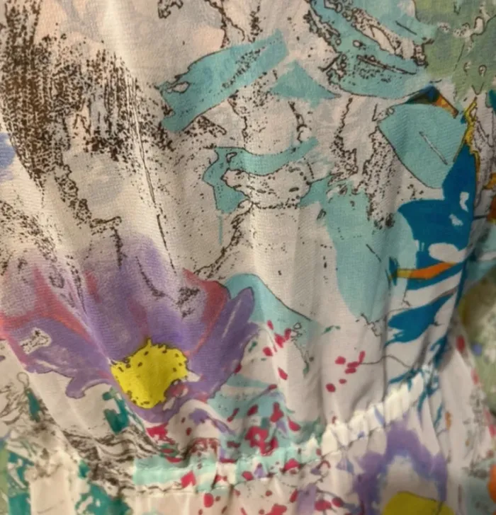 Magnifique blouse resserrée a la taille Esprit taille 40 - photo numéro 4