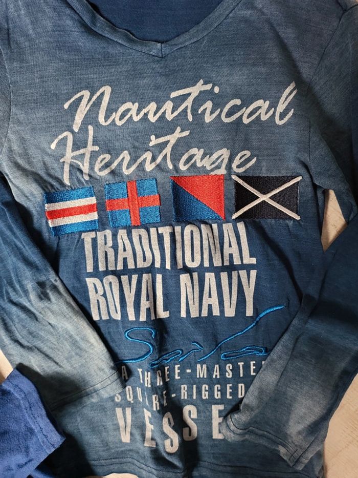 Lot 4 t-shirts manches longues garçon 6 ans très bon état - photo numéro 5