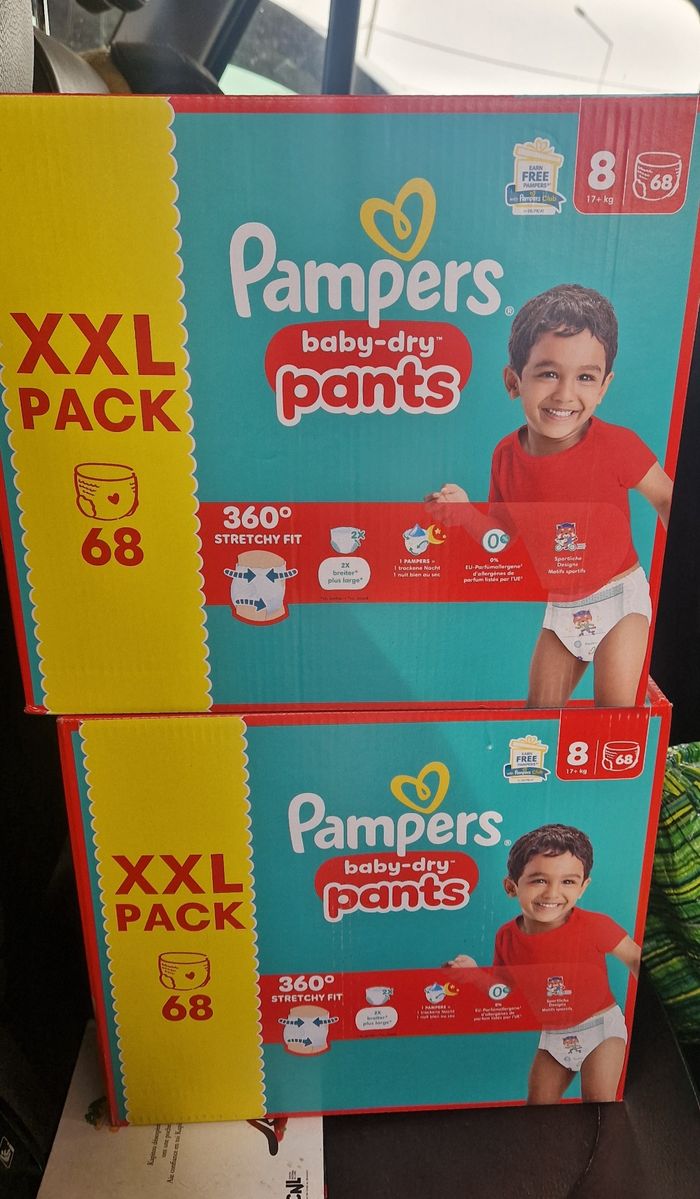 Lot de pack XXL de 68 couches culottes taille 8