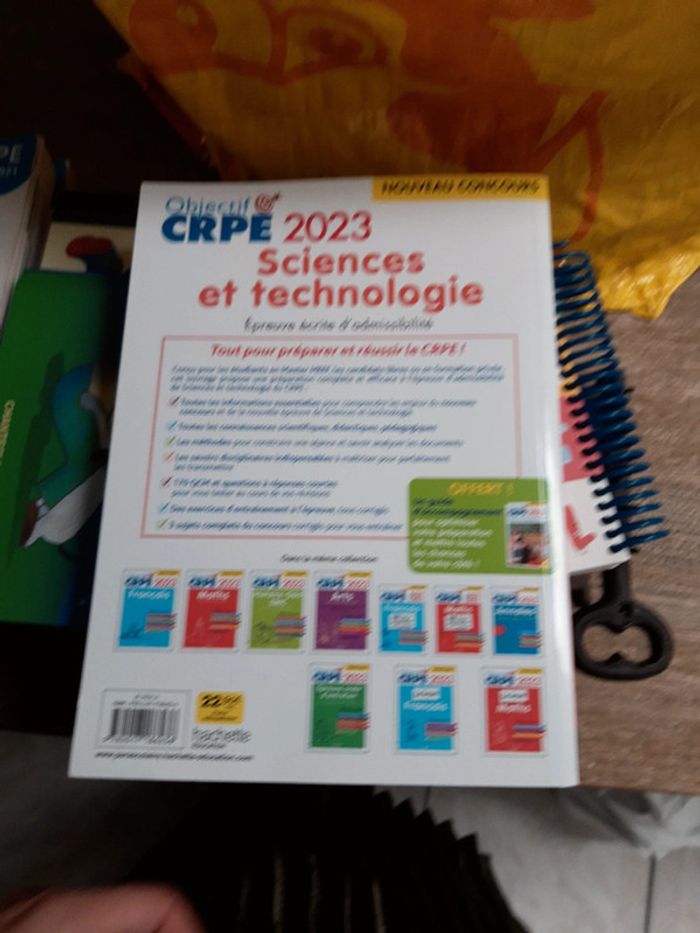 Livre Objectif crpe sciences - photo numéro 2