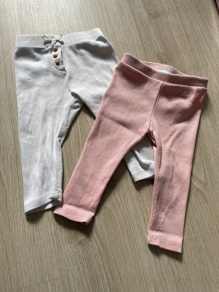 Lot 2 leggings 9 mois