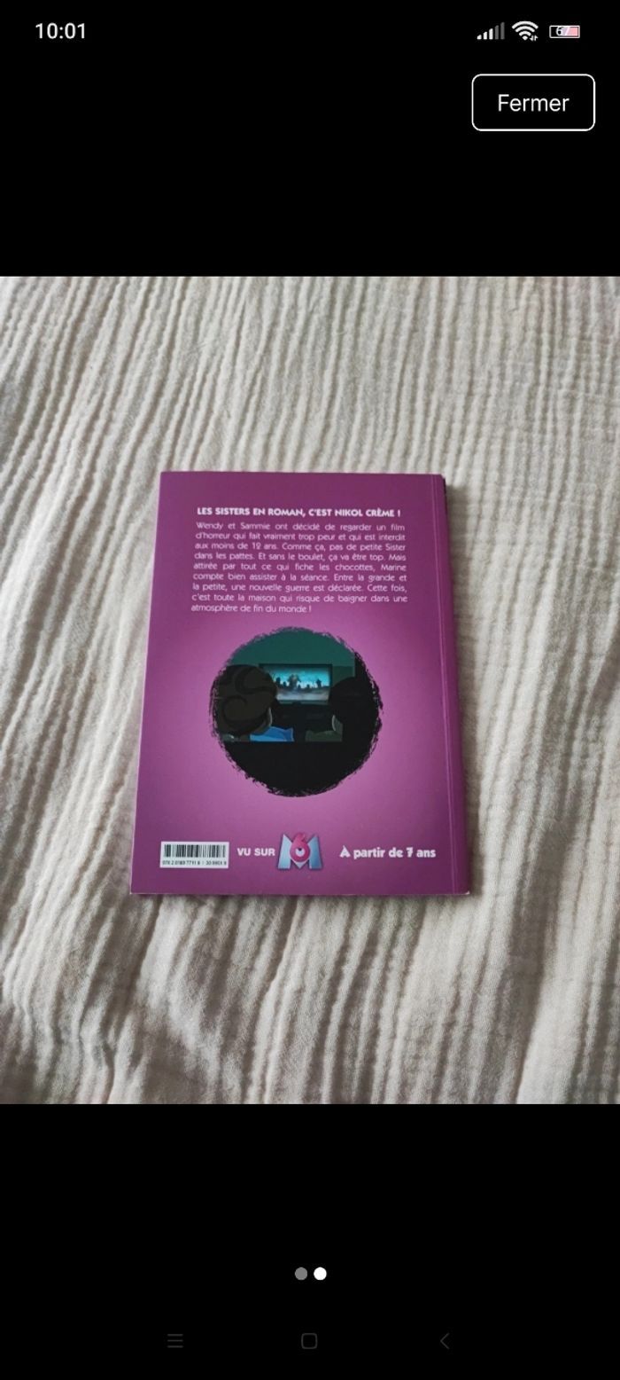 Livre les sisters frayeurs en famille. - photo numéro 2