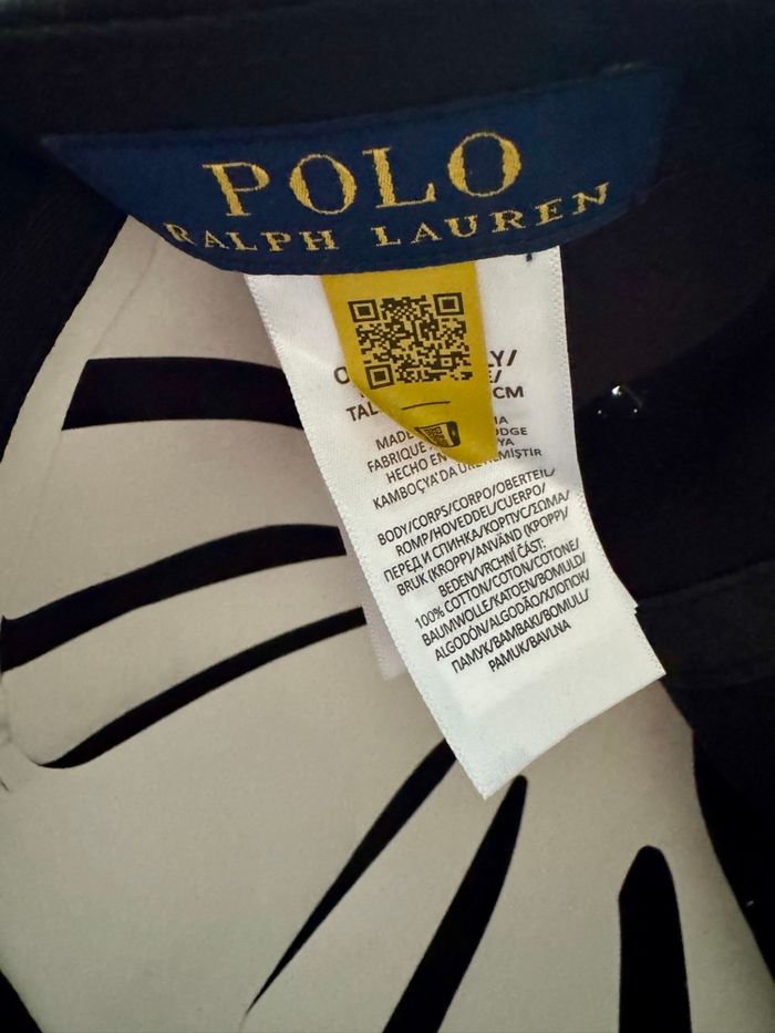 Casquette Ralph Lauren noire logo rouge - photo numéro 3