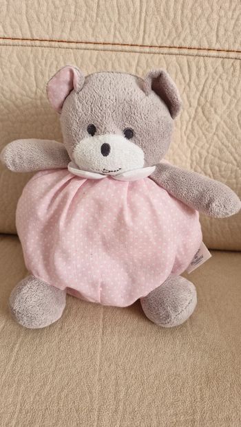 Ourson boule rose musti