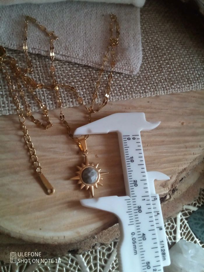 Collier soleil labradorite - photo numéro 2