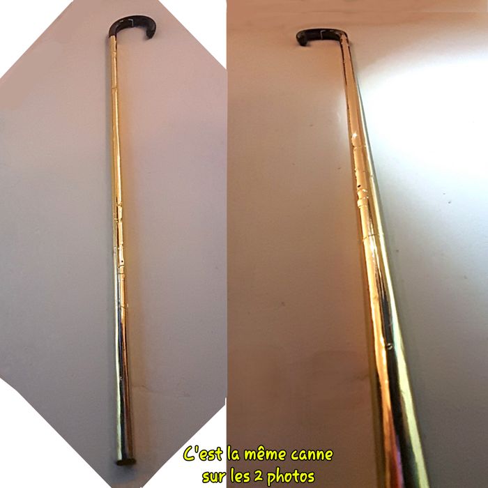 Canne de spectacle, doré brillant - photo numéro 2