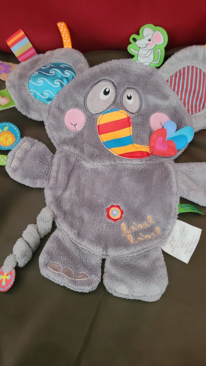 Label Label - Doudou étiquettes Friends - Elephant - photo numéro 3