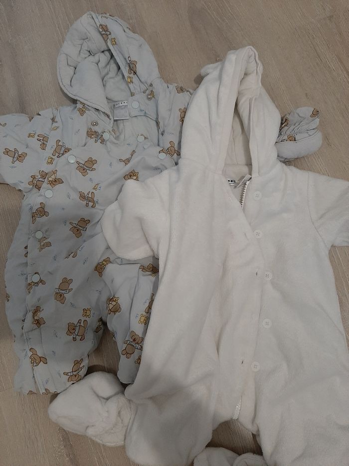 Lot 2 combinaisons hiver 1 mois