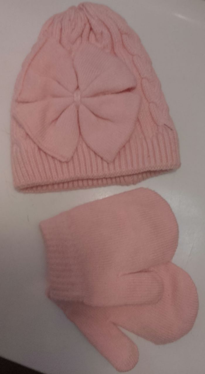 Ensemble bonnet et gant