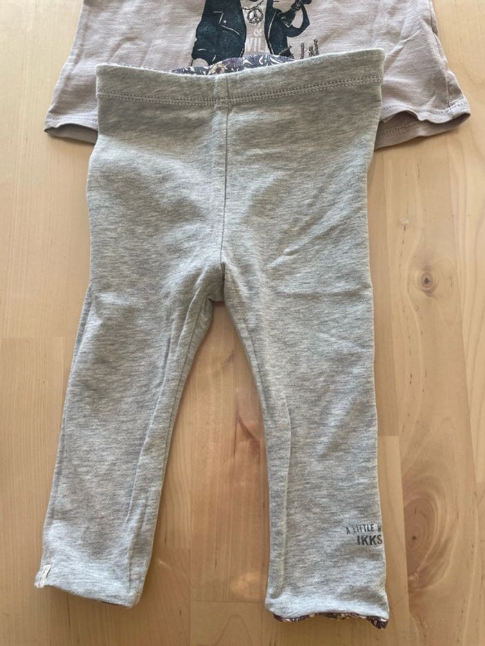 Magnifique ensemble fille IKKS 6 mois pantalon réversible - photo numéro 5