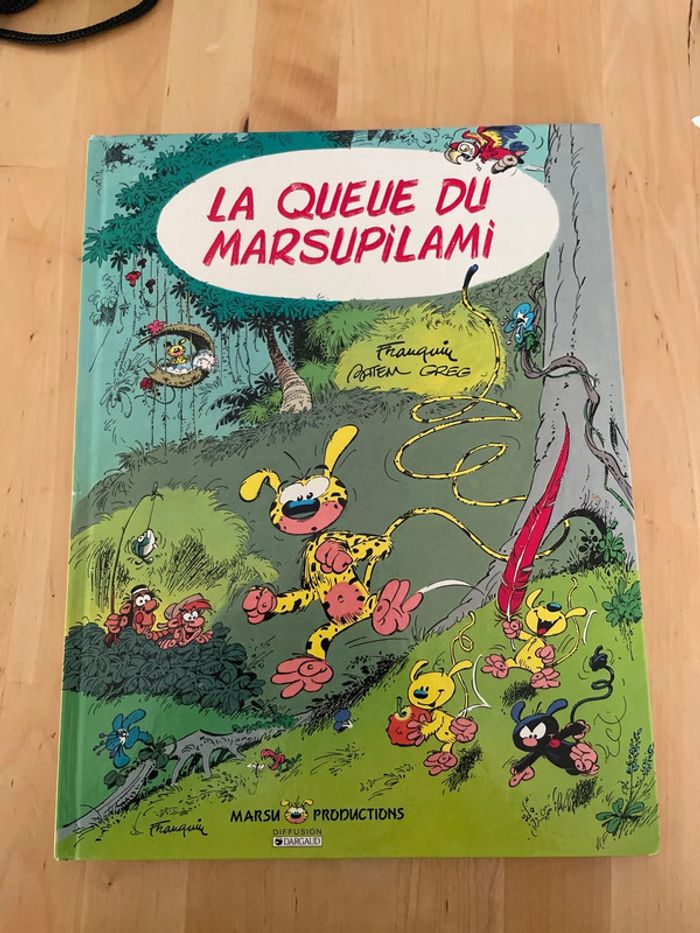 Bande dessinée la queue du marsupilami franquin