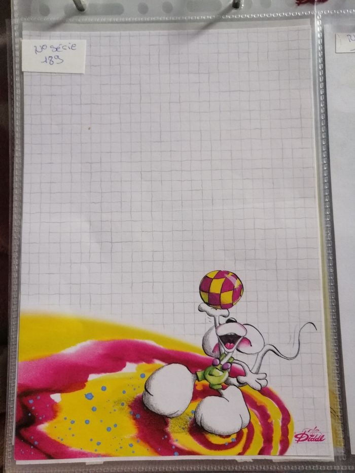 Lot(3) feuille diddl A5 à personnaliser - photo numéro 3