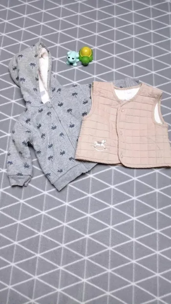 🦁 Lot 2 vestes, 12 mois