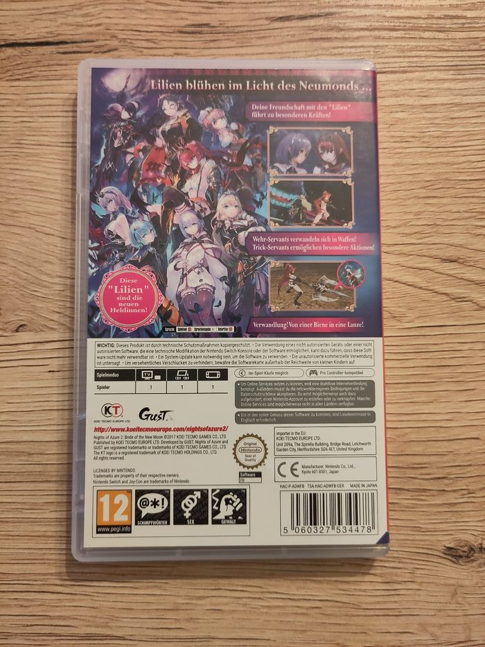 Nights of azure 2 Bride of the new moon Switch - photo numéro 2