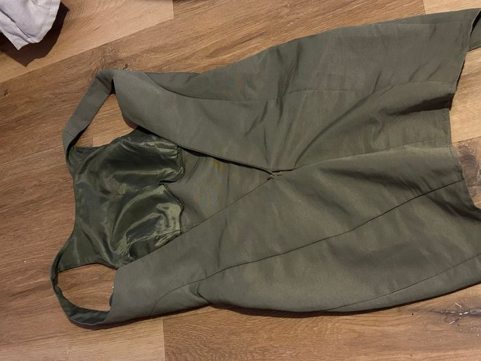 Robe kaki ados design avec fermeture au dos - photo numéro 4