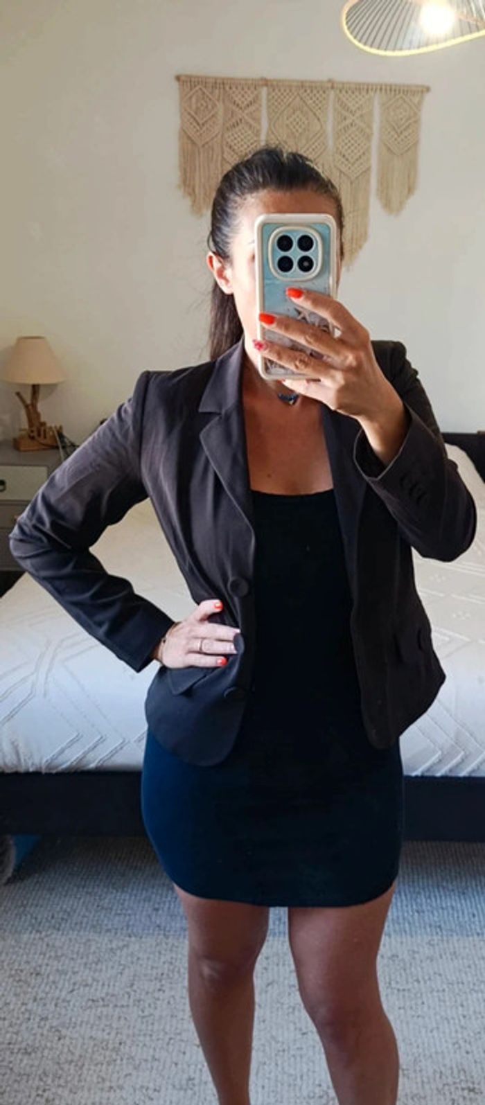 Veste blazer Caroll marron 36 3 boutons - photo numéro 4