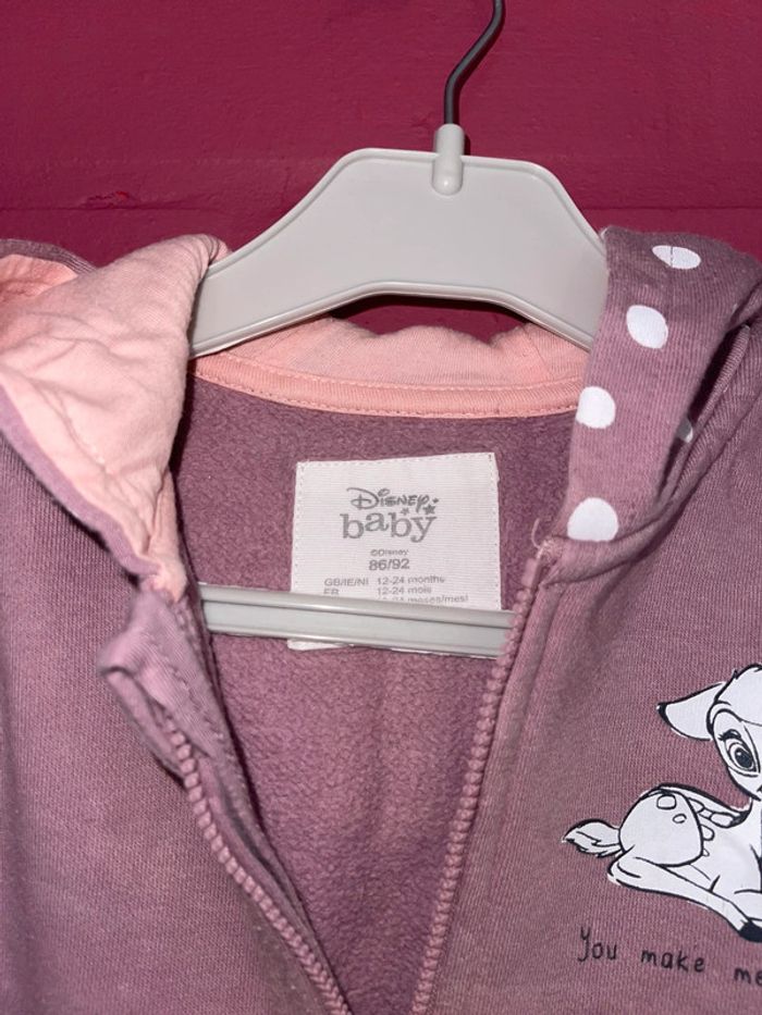 Ensemble jogging fille 86/92cm Disney bambi - photo numéro 3