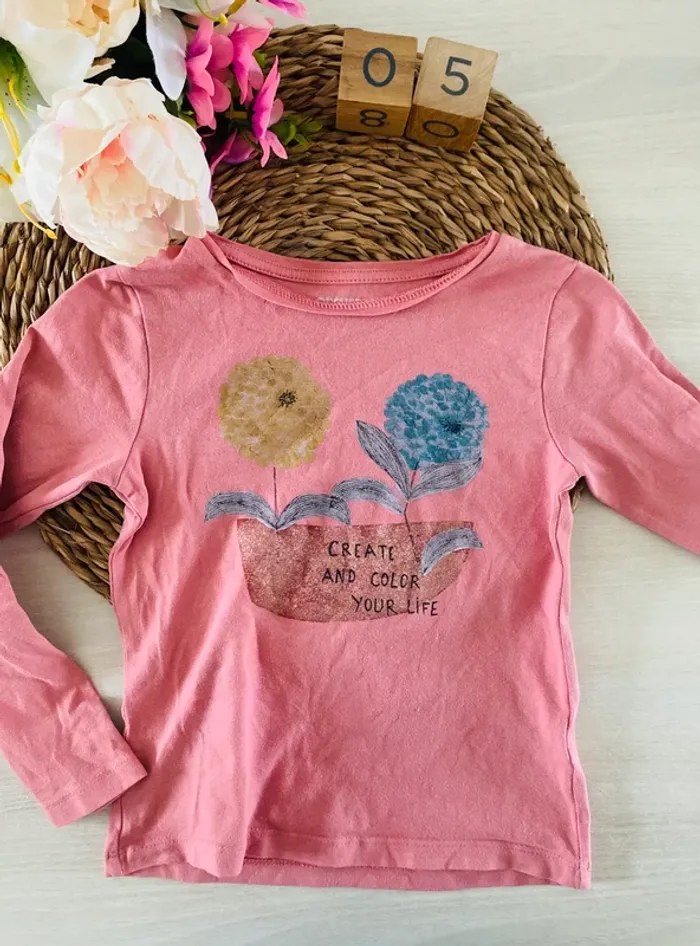 T-shirt fleur
