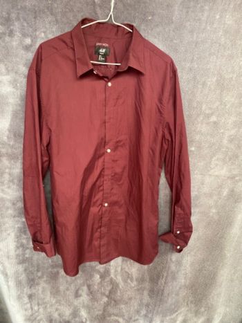 Chemise Bordeaux homme h&m taille L